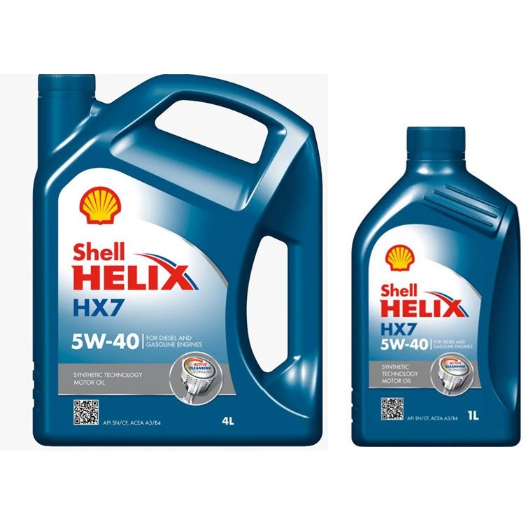 روغن موتور شل SHELL HELIX HX7 5W-40 چهار لیتری