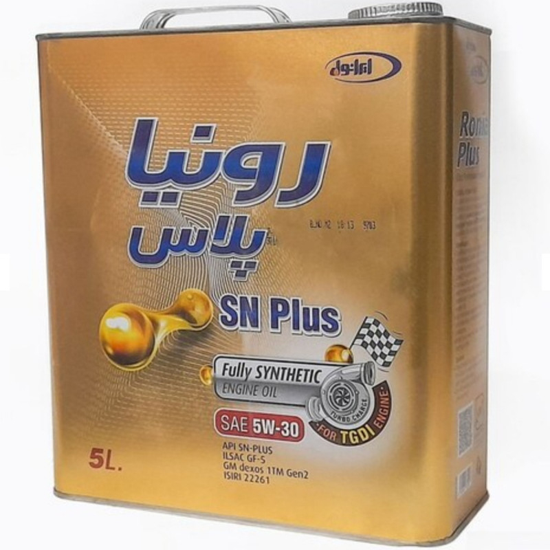 روغن موتور ایرانول رونیا پلاس 5W-30 پنج لیتری