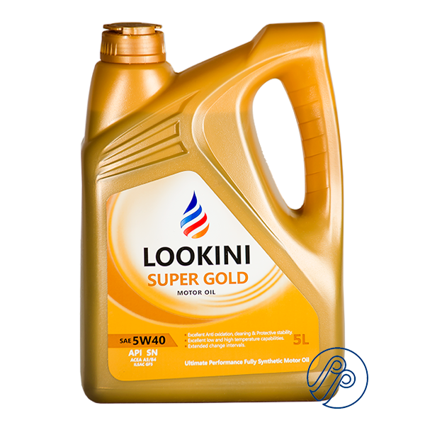 قیمت و خرید روغن موتور سوپر گلد LOOKINI API SN SAE 5W40 حجم 5 لیتر
