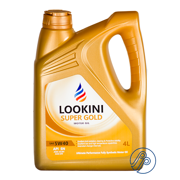 قیمت و خرید روغن موتور سوپر گلد LOOKINI API SN SAE 5W40 حجم 4 لیتر