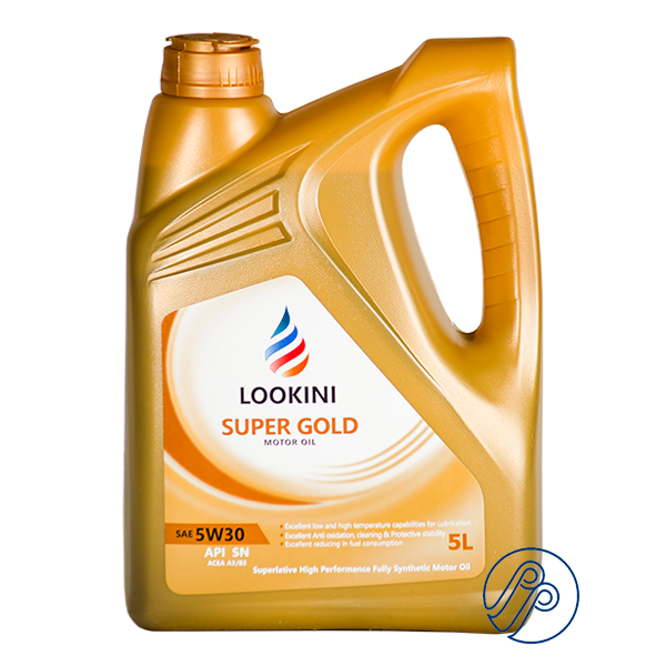 قیمت و خرید روغن موتورسوپر گلد LOOKINI API SN SAE 5W30 حجم 5 لیتر