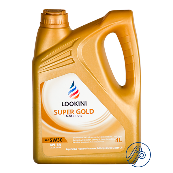 قیمت و خرید روغن موتورسوپر گلد LOOKINI API SN SAE 5W30 حجم 4 لیتر