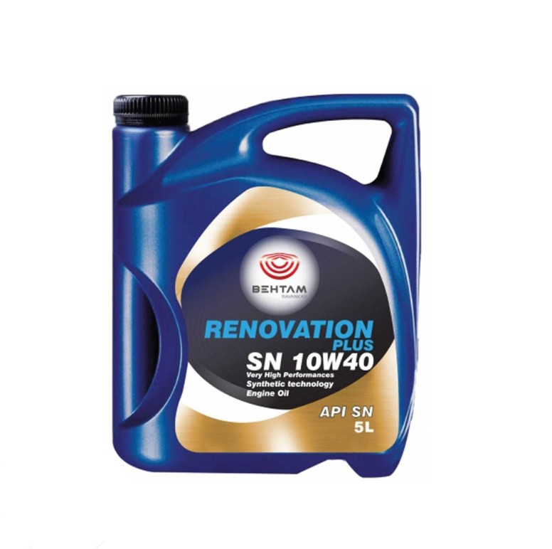 قیمت و خرید روغن موتور بهتام مدل SN 10W40 Renovation plus حجم 5 لیتر
